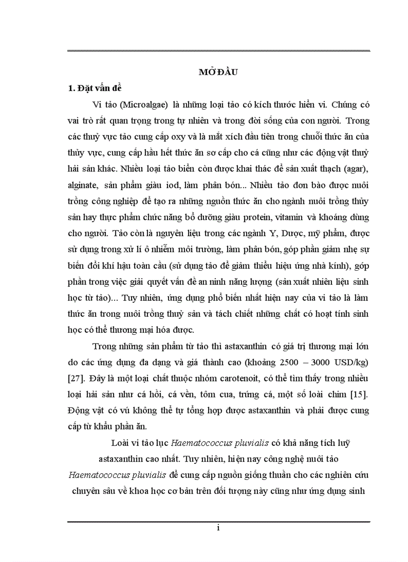 Nghiên cứu vòng đời của vi tảo lục Haematococcus pluvialis trong điều kiện phòng thí nghiệm