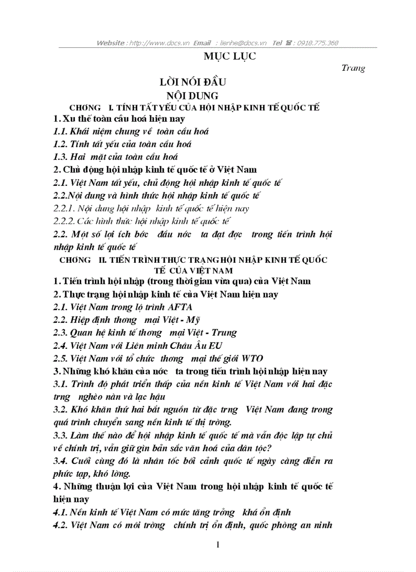 Thực trạng giải pháp nhằm nâng cao hiệu quả chủ động hội nhập kinh tế quốc tế của VN