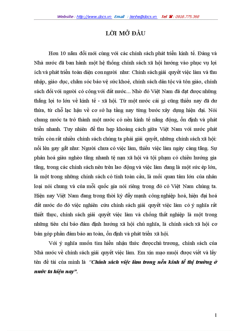 Phương hướng và giải pháp về giải quyết việc làm ở việt nam trong thời gian tới