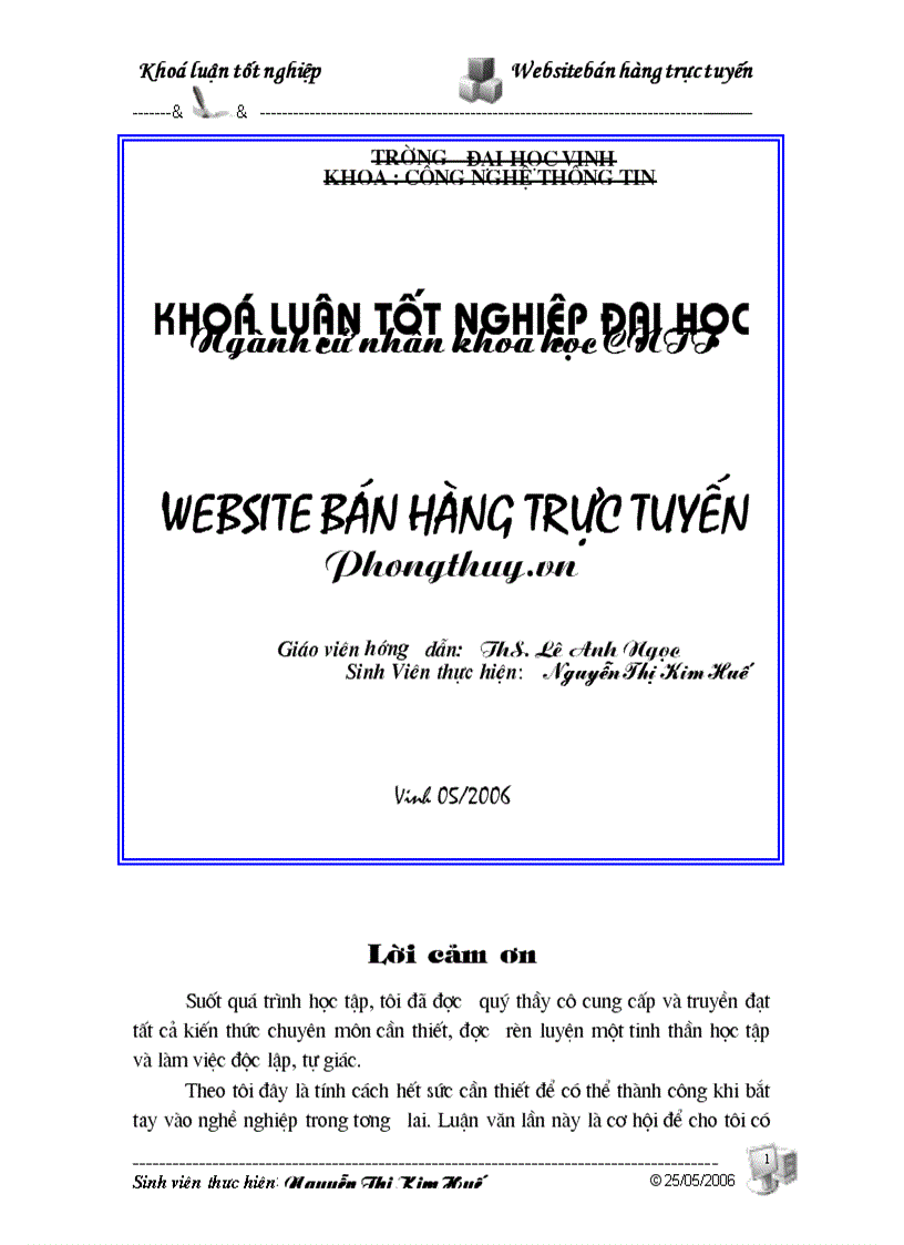 Website bán hàng trực tuyến sử dụng Công nghệ ASP