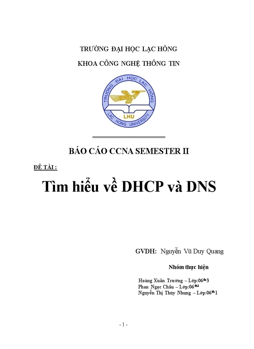 Tìm hiểu về DHCP và DNS