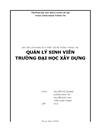 Trường đại học bách khoa hà nội Phân tích thiết kế hệ thống thông tin quản lý sinh viên trường đại học xây dựng