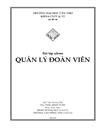 Quản lý đoàn viên viết bằng C