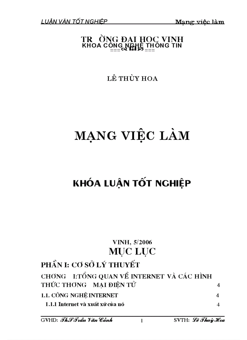 Xây dựng một hệ thống Mạng việc làm