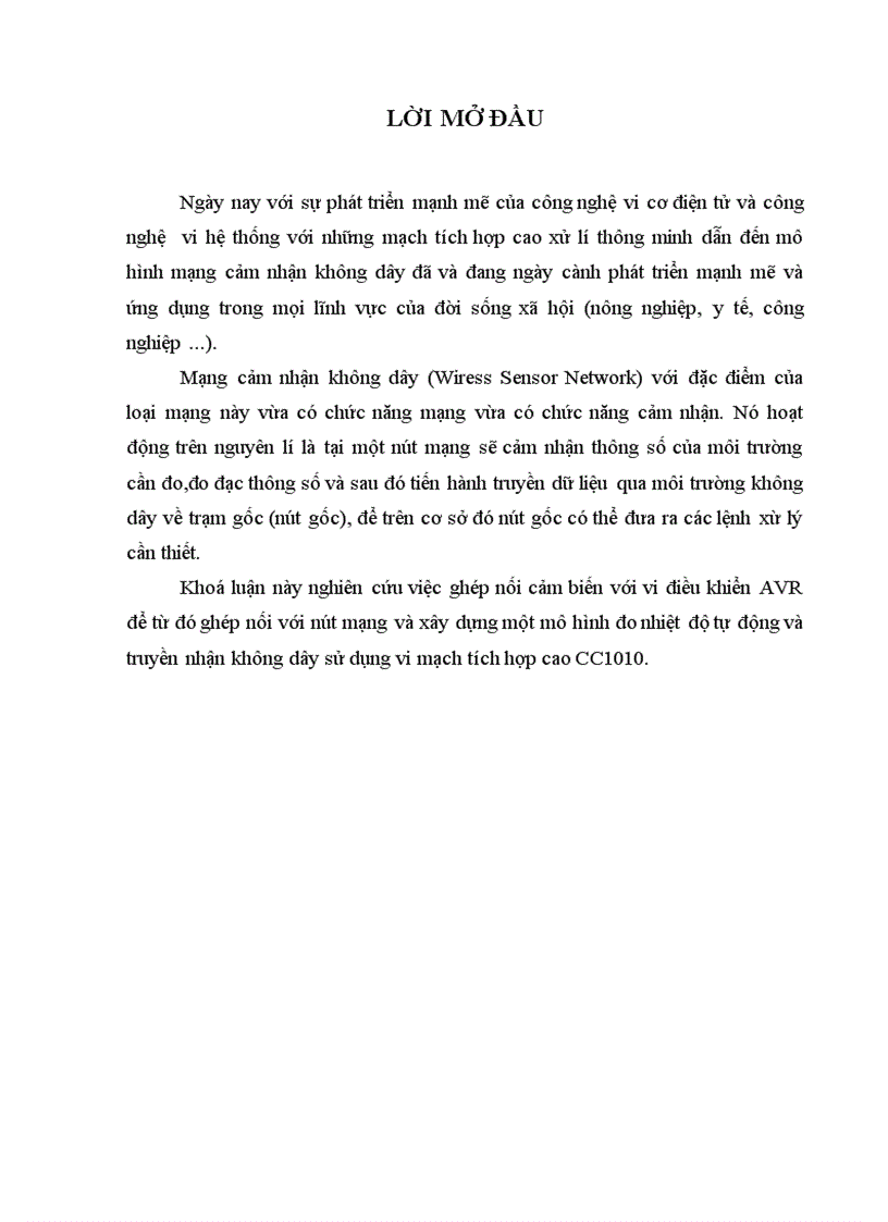 Nghiên cứu ghép nối cảm biến có tín hiệu ra dạng số cho nút mạng cảm nhận không dây