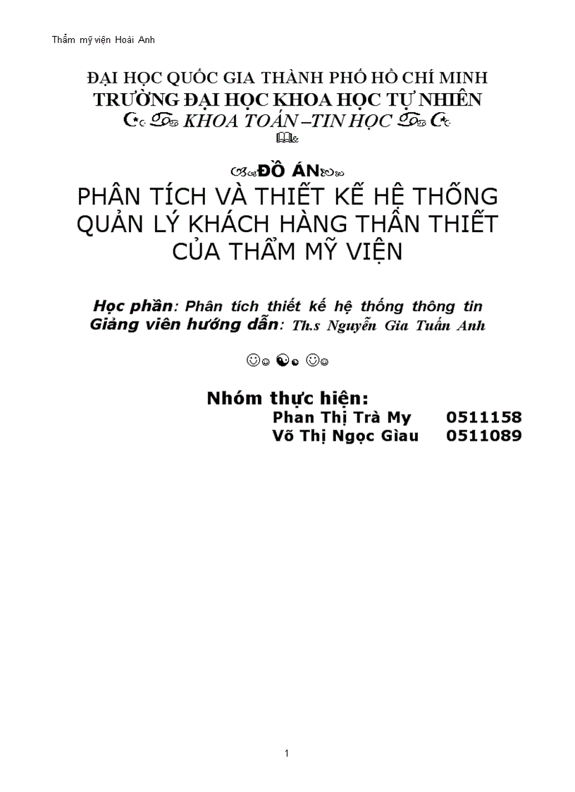 Quản lý khách hàng thân thiết của thẩm mỹ viện