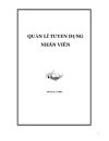 Đồ án phân tích thiết kế hệ thống thông tin QUẢN LÍ TUYỂN DỤNG NHÂN VIÊN