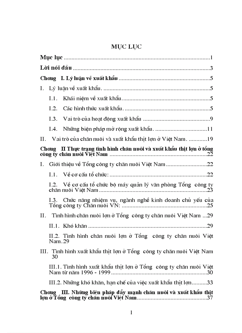 Những biện pháp đẩy mạnh chăn nuôi và xuất khẩu thịt lợn ở Tổng công ty chăn nuôi Việt Nam