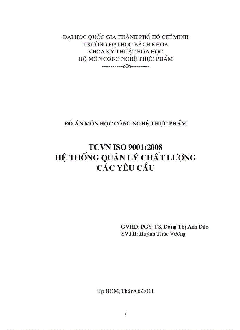 Tìm hiểu về TCVN ISO 9001 2008 Hệ thống quản lý chất lượng Các yêu cầu hoàn thành 06 201