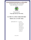 Vai trò của Công nghệ sinh học trong xử lý nước thải