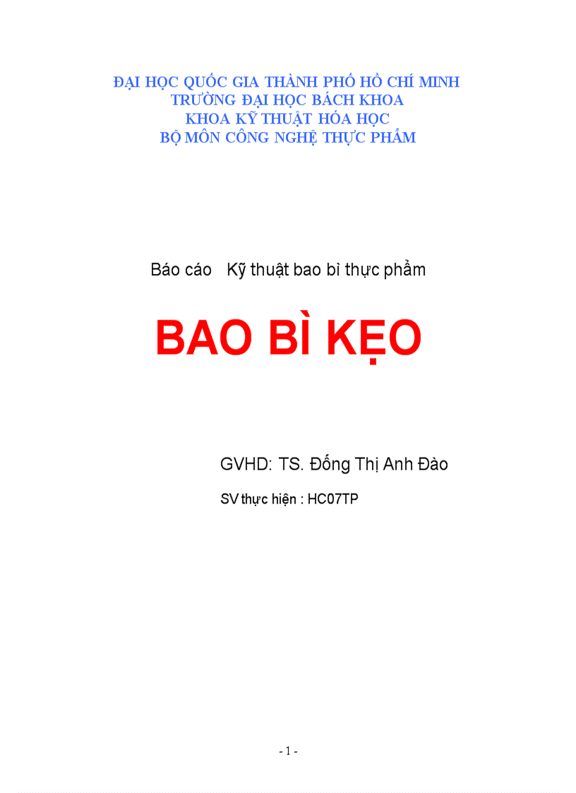 Kẹo và bao bì cho sản phẩm kẹo