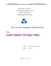 Chất đắng từ rau trái