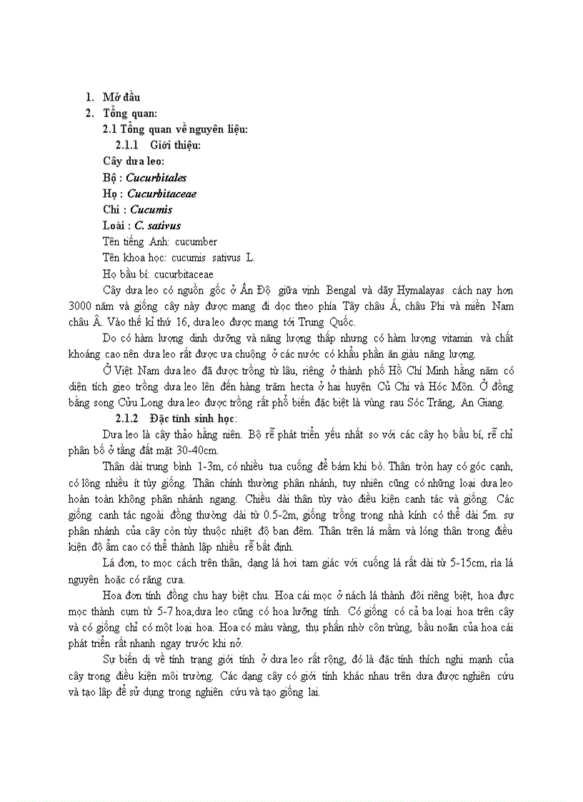 Thiết kế phân xưởng xử lý và bảo quản lạnh dưa leo năng suất 25 tấn ngày kèm bản CAD full hoàn thành 06 201