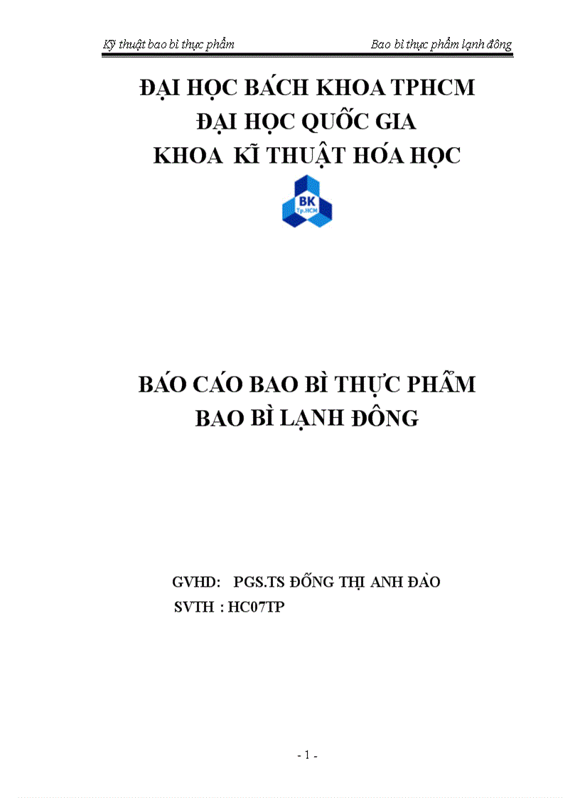 Tìm hiểu về Bao bì lạnh đông thực phẩm