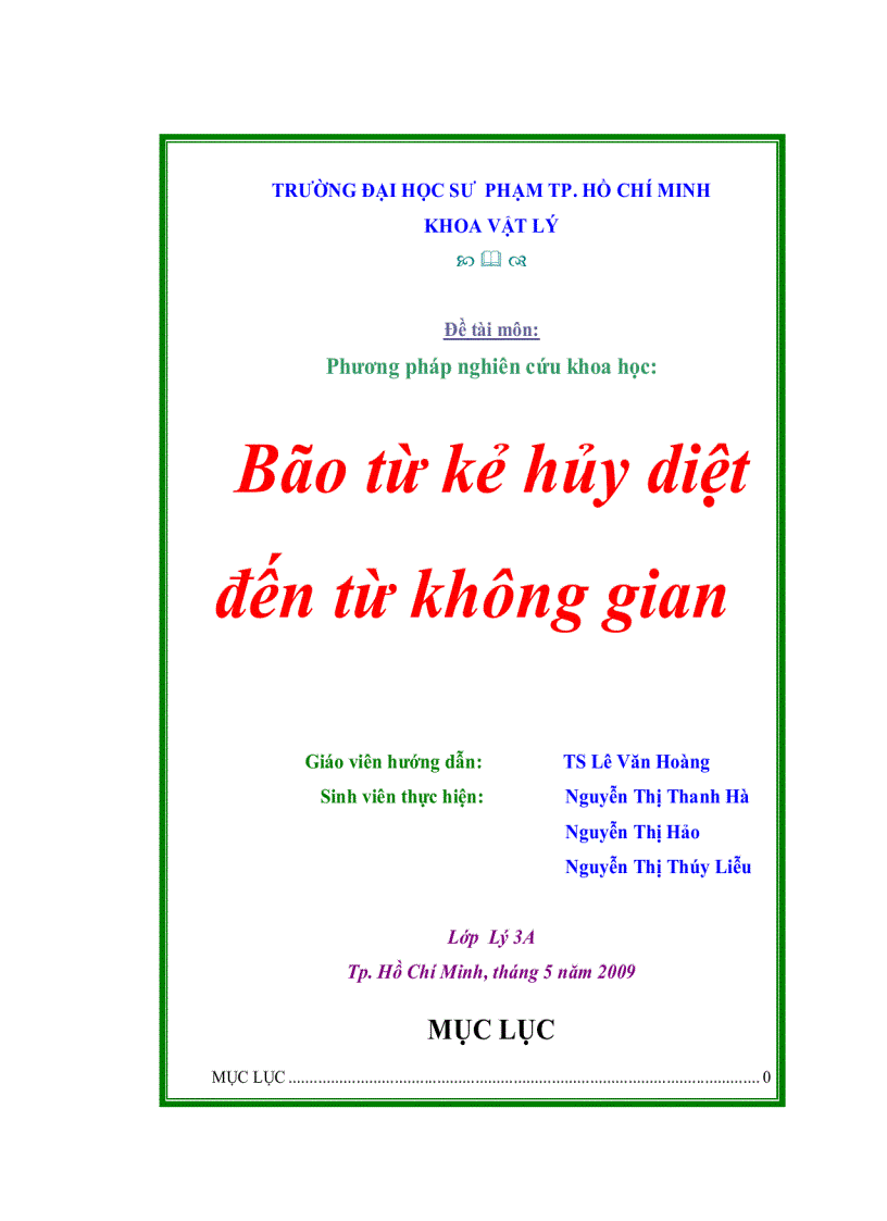 Bão từ kẻ hủy diệt đến từ không gian