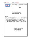 Lựa chọn hệ thống bài tập hướng dẫn giải và giải bài tập vật lý Chương Dòng điện xoay chiều Lớp 12 Chương trình nâng cao