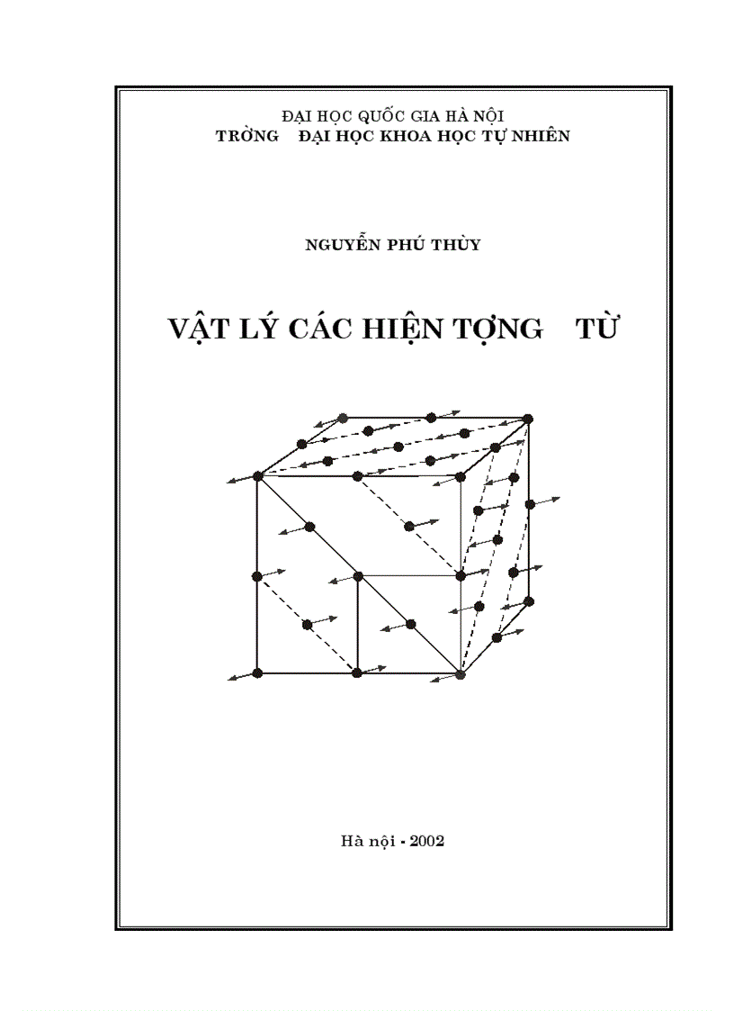 Vật lý các hiện tượng từ Nguyen Phu Thuy