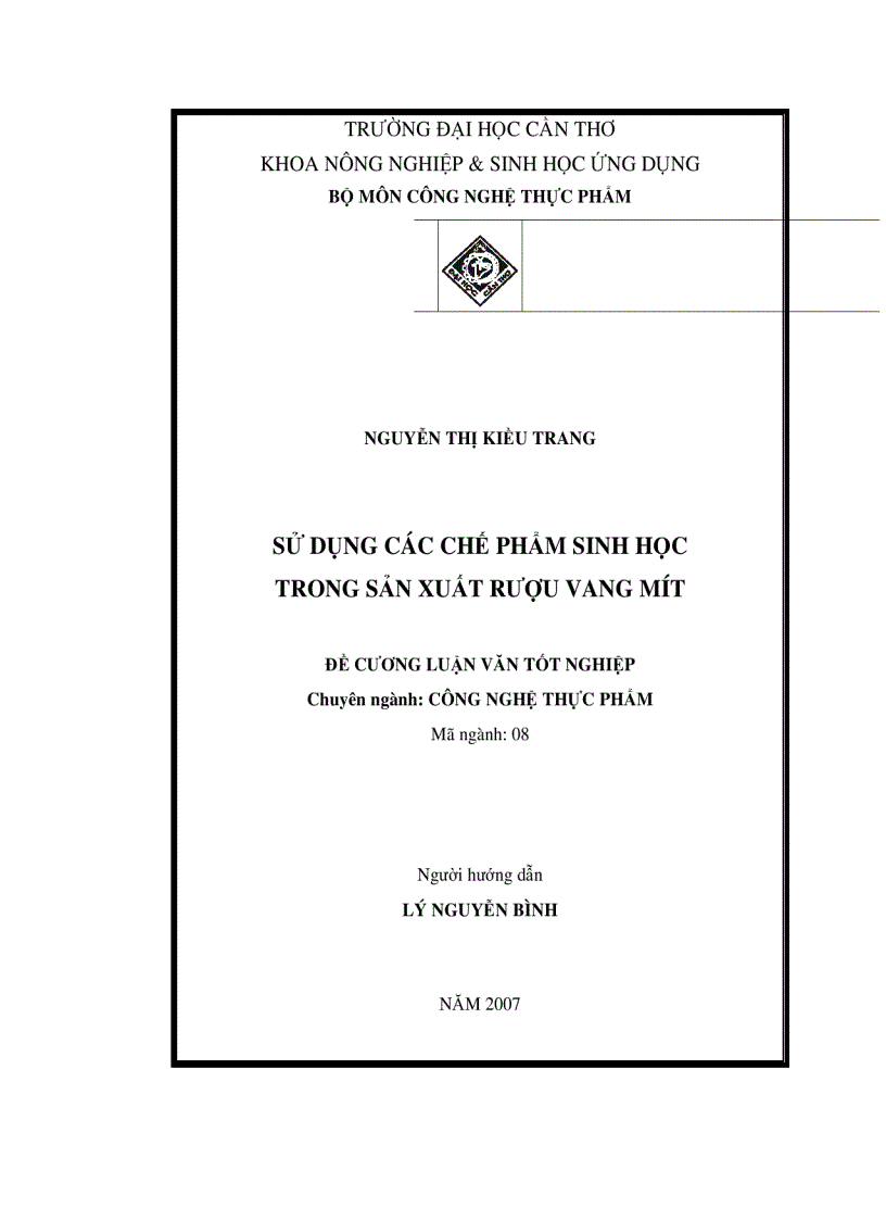 Sử dụng chế phẩm sinh học trong sản xuất rượu vang mít