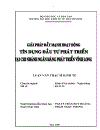 Giải pháp đẩy mạnh hoạt động tín dụng đầu tư phát triển tại Chi nhánh Ngân hàng phát triển Vĩnh Long