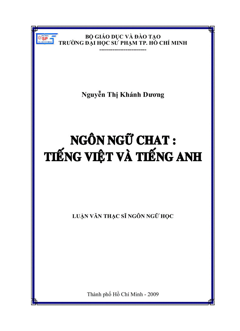 Ngôn ngữ chat tiếng Việt và tiếng Anh