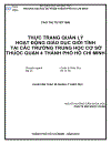 Thực trạng quản lý giáo dục giới tính tại các trường Trung Học Cơ Sở thuộc quận 4 Thành phố Hồ Chí Minh