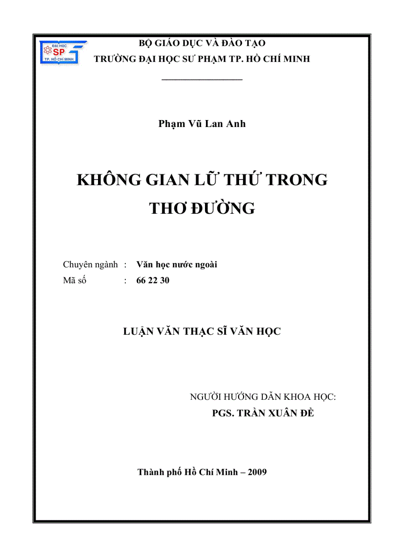 Không gian lữ thứ trong thơ đường