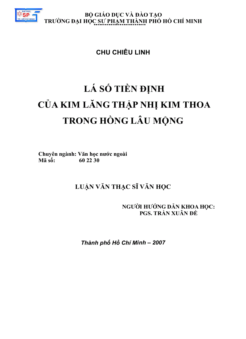 Lá số tiền định của kim lăng thập nhị kim thoa trong hồng lâu mộng