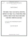 Tìm hiểu việc xây dựng chương trình văn học Nga ở trường phổ thông theo tinh thần đổi mới giáo dục