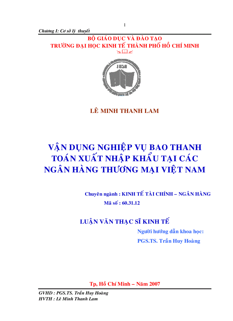 Vận dụng nghiệp vụ bao thanh toán xuất nhập khẩu tại các ngân hàng thương mại Việt Nam