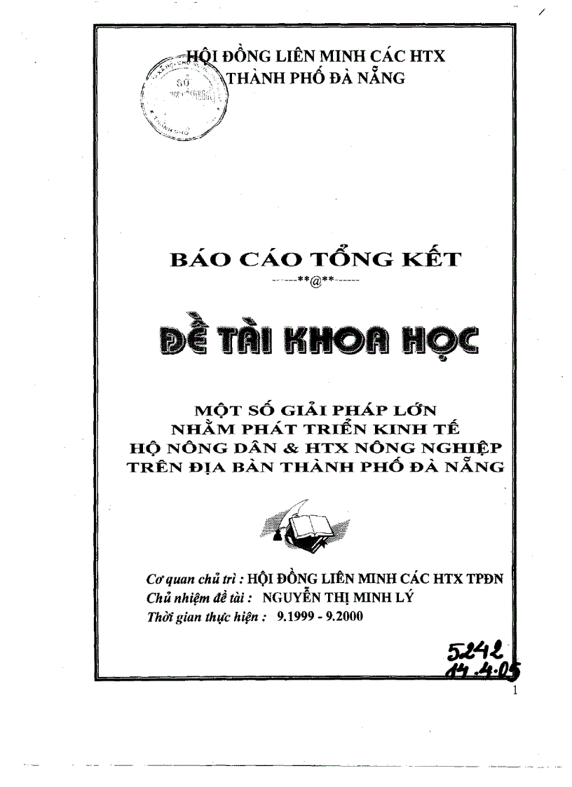 Một số giải pháp lớn nhằm phát triển kinh tế hộ nông dân và HTX nông nghiệp trên địa bàn thành phố Đà Nẵng