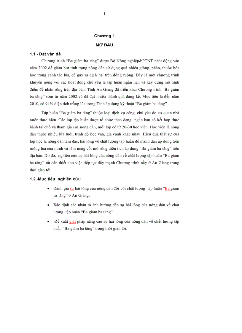 Nông nghiệp An Giang và chương trình ba giảm ba tăng