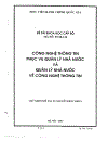 Công nghệ thông tin phục vụ quản lý nhà nước và quản lý nhà nước về công nghệ thông tin