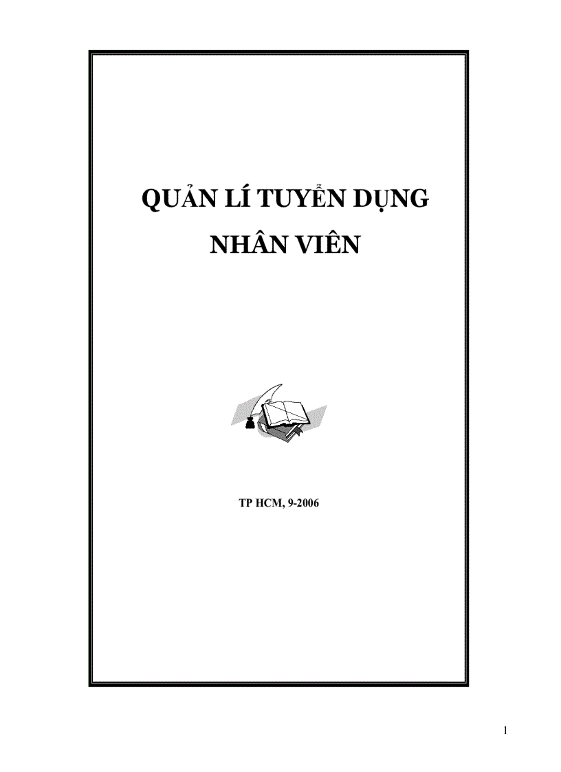 Quản lí tuyển dụng nhân viên