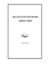 Quản lí tuyển dụng nhân viên