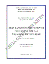 Nhận dạng tiếng nói tiếng việt theo hướng tiếp cận nhận dạng âm vị tự động