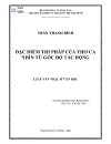 Đặc điểm thi pháp của thơ ca nhìn từ góc độ tác động