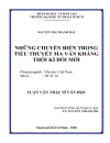 NHỮNG CHUYỂN BIẾNTRONG TIỂU THUYẾT Ma Văn Kháng THỜI KÌ ĐỔI MỚI