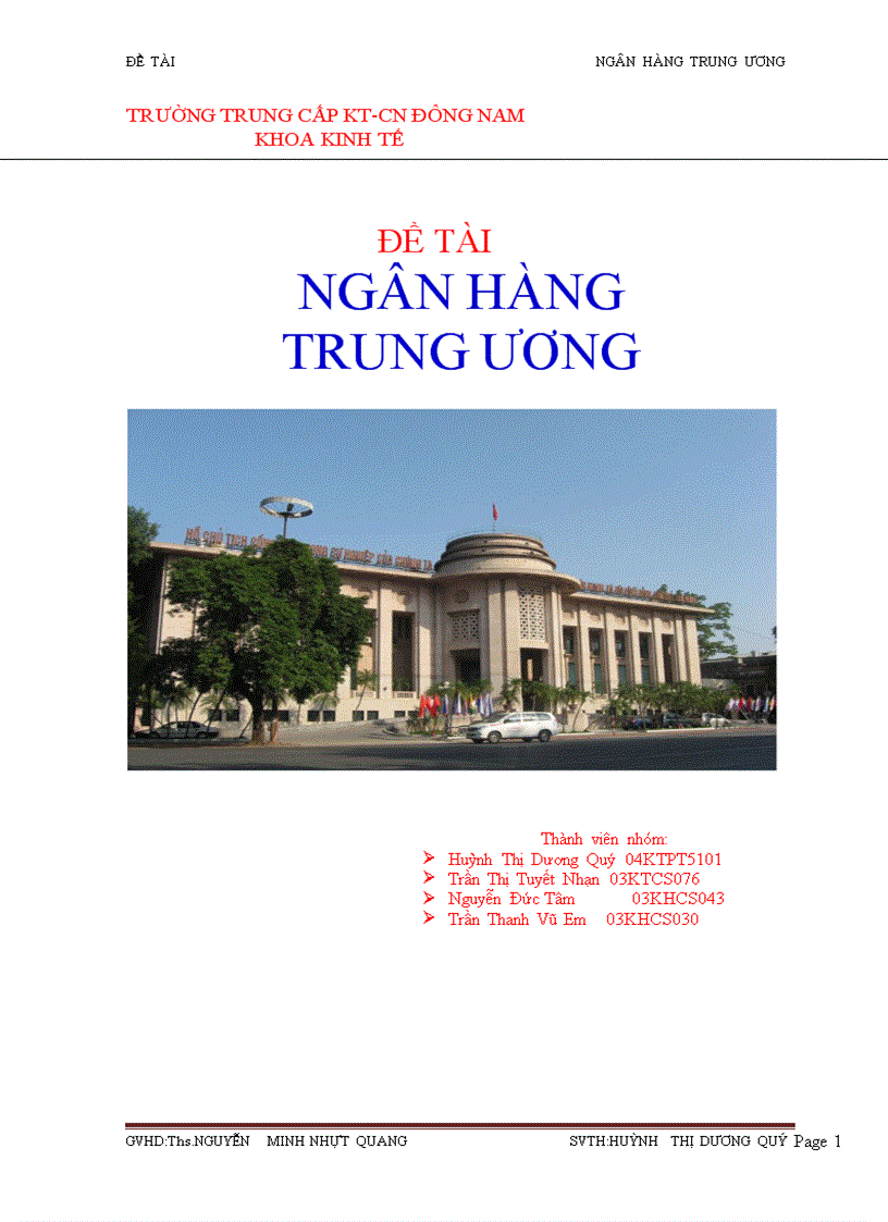 Ngân hàng trung ương