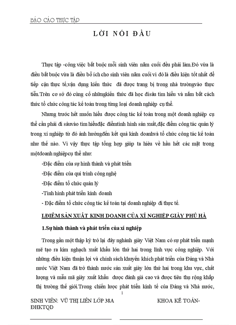 Tại Xí nghiệp giầy phú hà