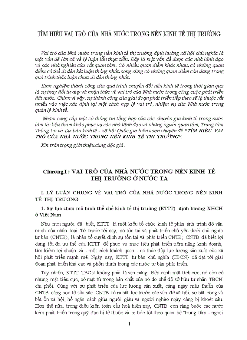 Tìm hiểu vai trò của nhà nước trong nền kinh tế thị trường