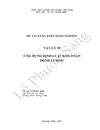 Ứng dụng định luật bảo toàn động lượng