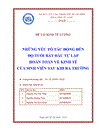 Những yếu tố tác động đến độ tuổi bắt đầu tự lập hoàn toàn về kinh tế của sinh viên sau khi ra trường