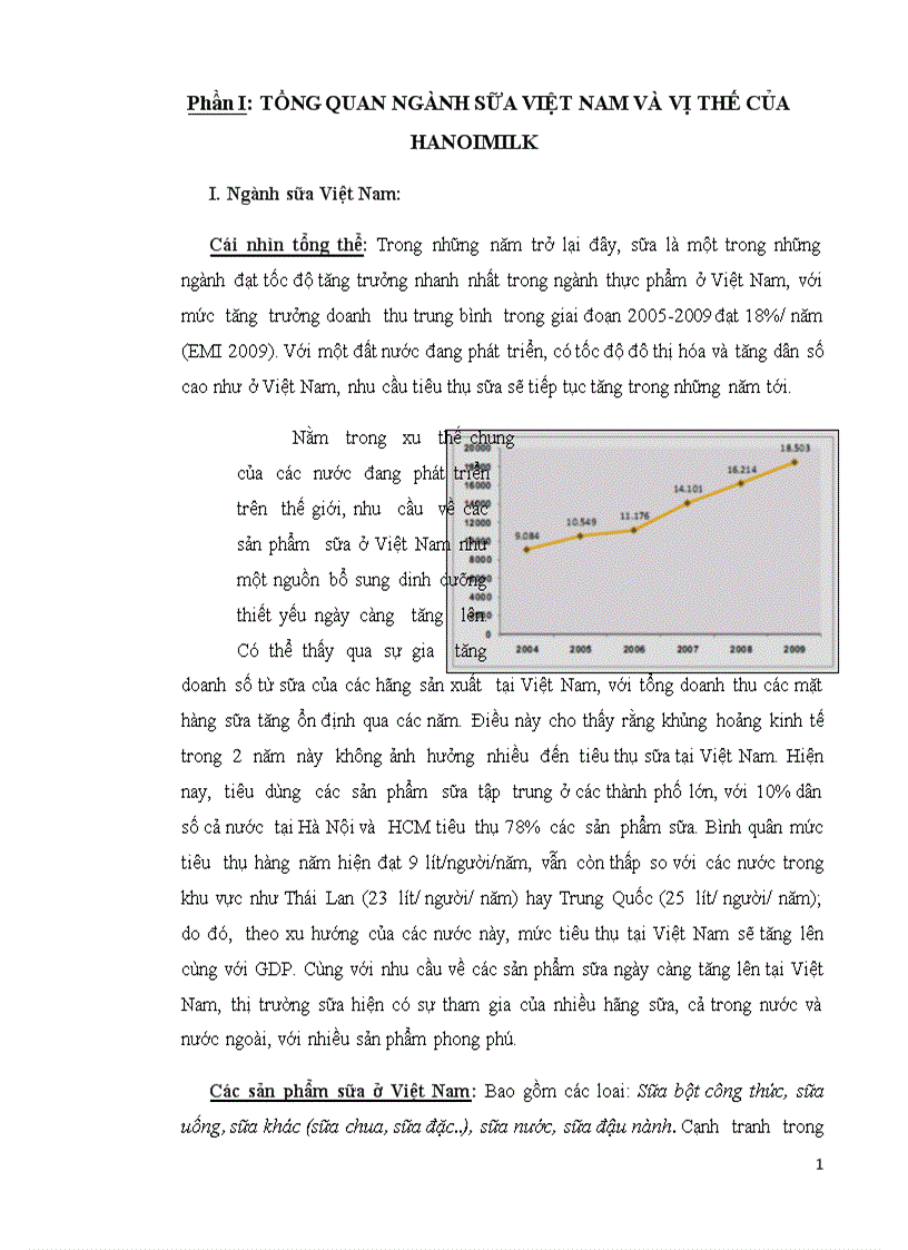 Báo cáo phân tích tài chính công ty Hanoimilk