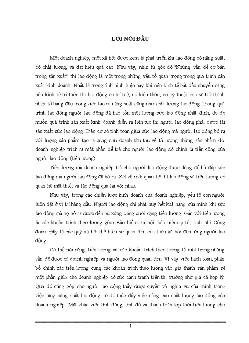 Tổ chức kế toán tiền lương và các khoản trích theo lương tại công ty thương mại dầu khí Đồng Tháp