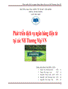 Phát triển dịch vụ ngân hàng điện tử tại các ngân hàng thương mại Việt Nam