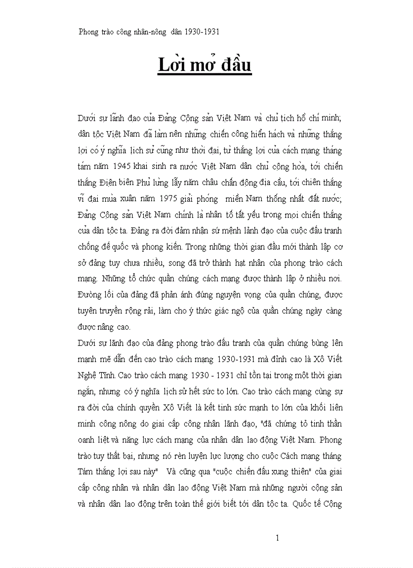 Phong trào công nhân nông dân Việt Nam những năm 1930 193