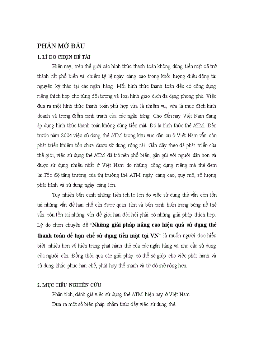 Những giải pháp nâng cao hiệu quả sử dụng thẻ thanh toán để hạn chế sử dụng tiền mặt tại Việt Nam