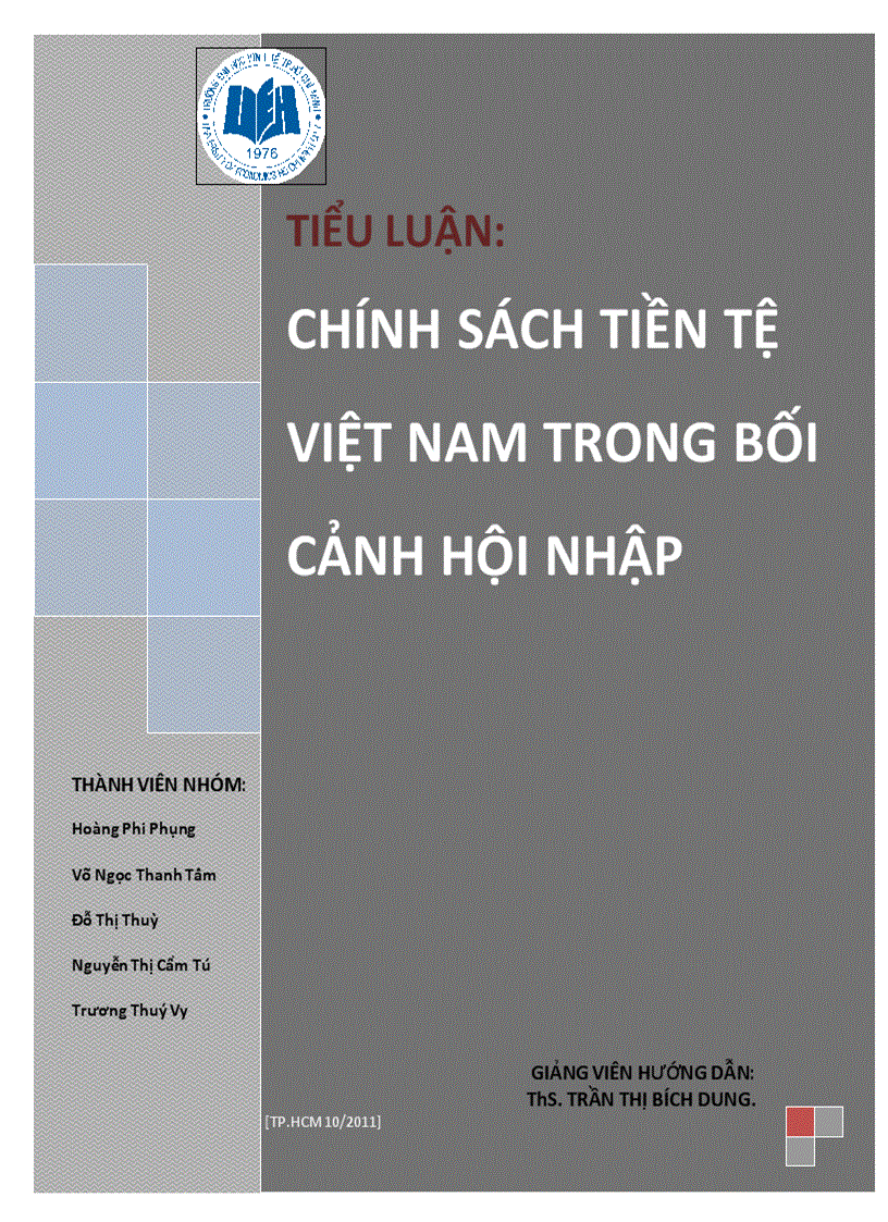 Chính sách tiền tệ của Việt Nam trong bối cảnh hội nhập