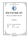 Mối quan hệ giữa thỏa ước lao động tập thể với pháp luật lao động và hợp đồng lao động Giải quyết tình huống về hợp đồng học nghề kỉ luật sa thải