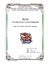 Ứng dụng IIS 7 làm Webserver